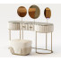 Schminktisch und Pouf Morello Gianpaolo Crystal 3063E - HenMat