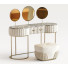 Schminktisch und Pouf Morello Gianpaolo Crystal 3063E - HenMat