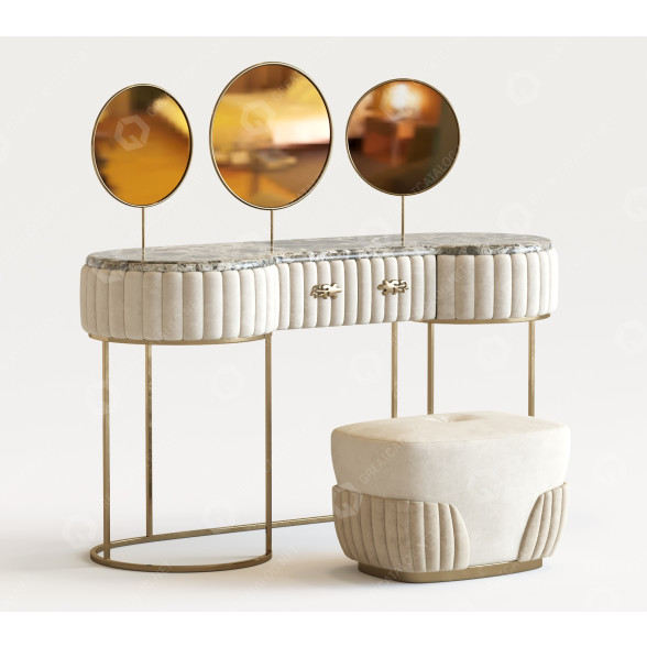 Schminktisch und Pouf Morello Gianpaolo Crystal 3063E 3D-Modell
