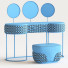 Schminktisch und Pouf Morello Gianpaolo Crystal 3063E - HenMat