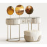 Schminktisch und Pouf Morello Gianpaolo Crystal 3063E - HenMat