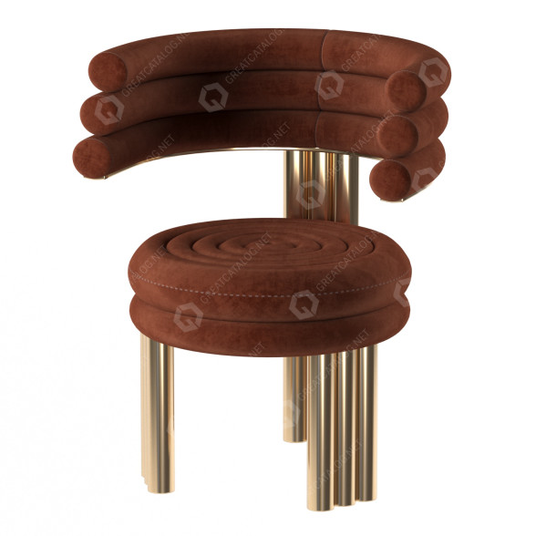 Stuhl Essential Home Kerr Dining 3D-Modell