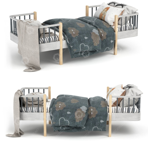 Ліжко Junior 01 3D модель