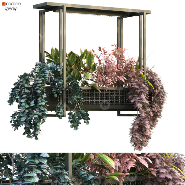 Doniczka Plant Box Set 196 model 3D