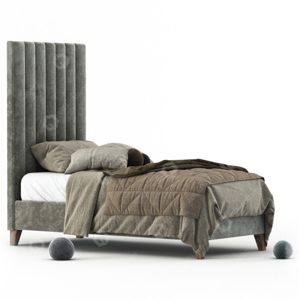 Bett Sibert Upholstered by Willa Arlo Interiors 3D-Modell
