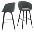 Taburete de bar Braxton Upholstered Velvet Counter by Etta Avenue - artpolka