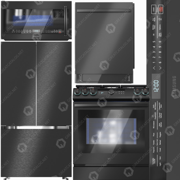 Küchengeräte Samsung Kollektion 04 3D-Modell
