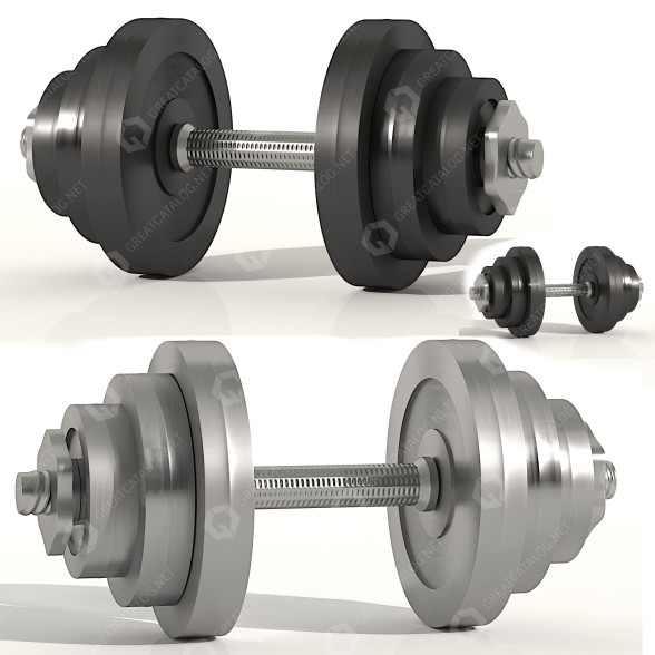 Гантель Set 40kg 3D модель