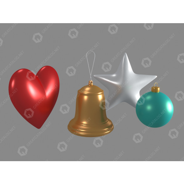 Decoración Christmas Modelo 3D