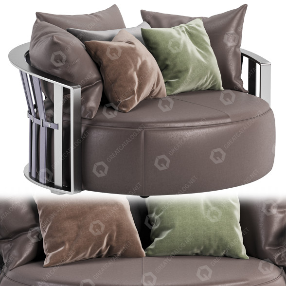 Sofa Poltrona Frau Scarlett 3D-Modell