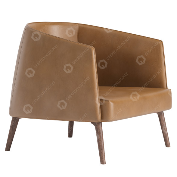 Fauteuil Frigerio Jackie modèle 3D