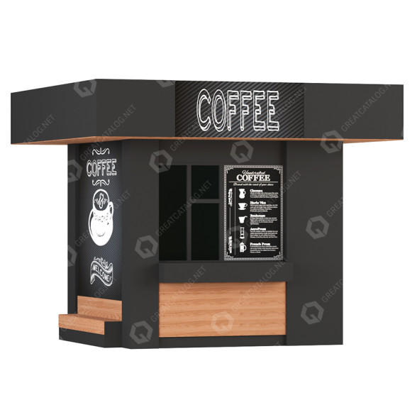 Cafe Coffee Shop 3D-Modell
