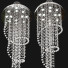 Lámpara de araña Helix Polished Chrome Clear Crystal 12 Light - Olam3d