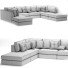 Canapé Franco II 8 Piece Sectional - Olam3d