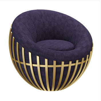 Armchair Archidecors Brass Cage