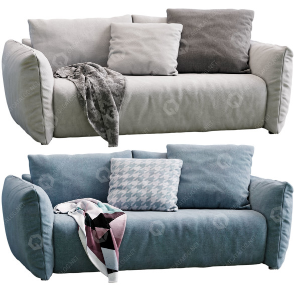 Sofa Meridiani Scott model 3D