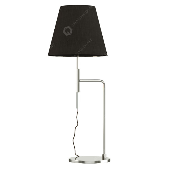 Lampe à poser CB2 Suki Polished Nickel modèle 3D