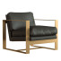 Armchair and Ottoman Restoration Hardware Alfieri Leather Cushion - qeem