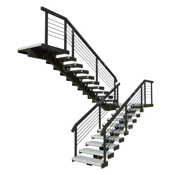 Schody Loft Style 05 model 3D