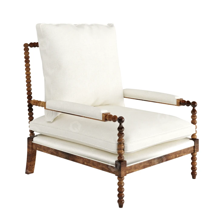 3D model Armchair Ballard Designs Shiloh Spool