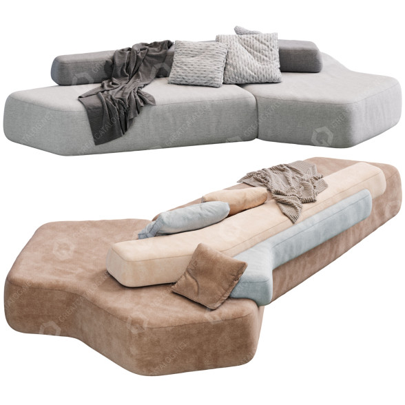 Диван Moroso Rift 3D модель