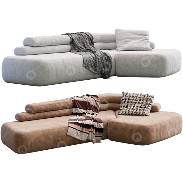 Диван Moroso Rift 3D модель
