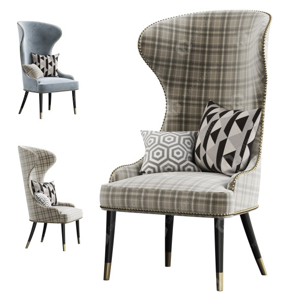 Fauteuil Tirolo Camelia 051 PA modèle 3D