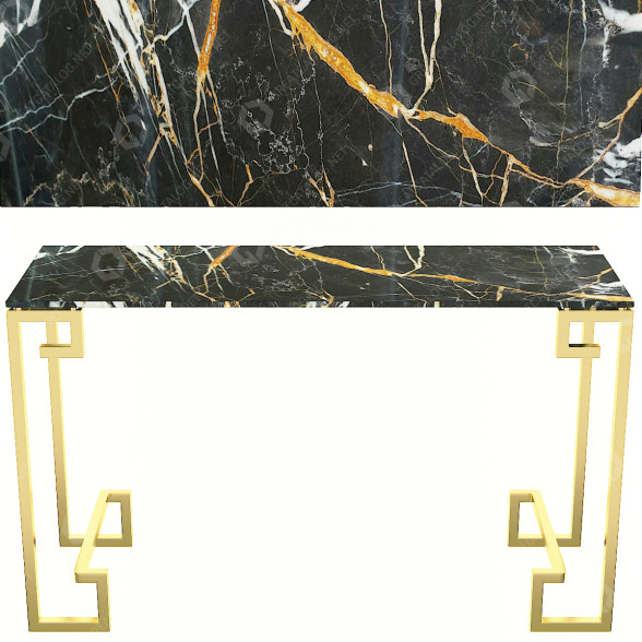 Konsolentisch Maria Black Glassgold 3D-Modell