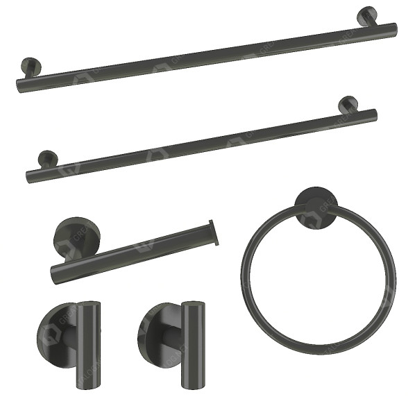 Accesorios Piece Bathroom Hardware Set by Lava Odoro Modelo 3D
