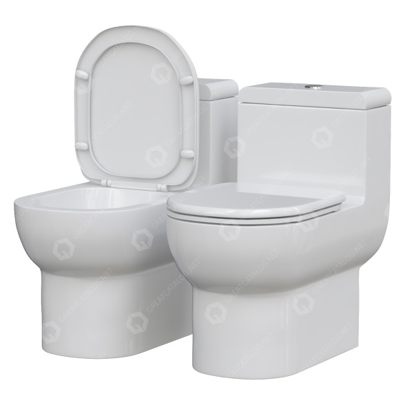 Унітаз Gallons Per 3D модель