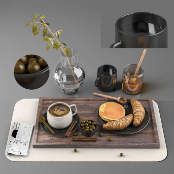 Podany stół Coffee Set
