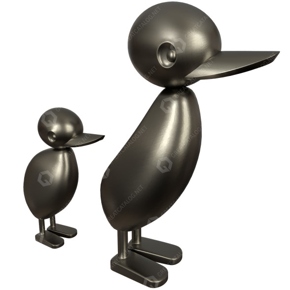 Статуетки Ducks Bronze 3D модель