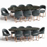 Стол и стулья Elve Luxury Etra Dining Room Set - Said9726