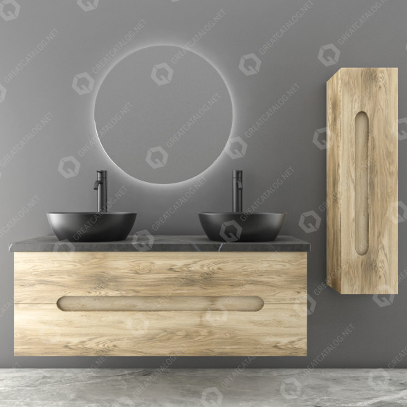 Bathroom Furniture Set 2 3D model