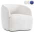 Fotel CB2 Gwyneth Ivory Boucle - babarikograf