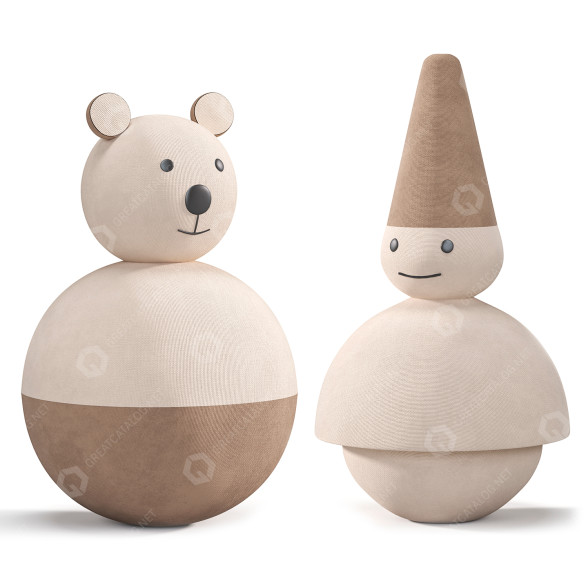 Игрушки Wooden Bear 3D модель