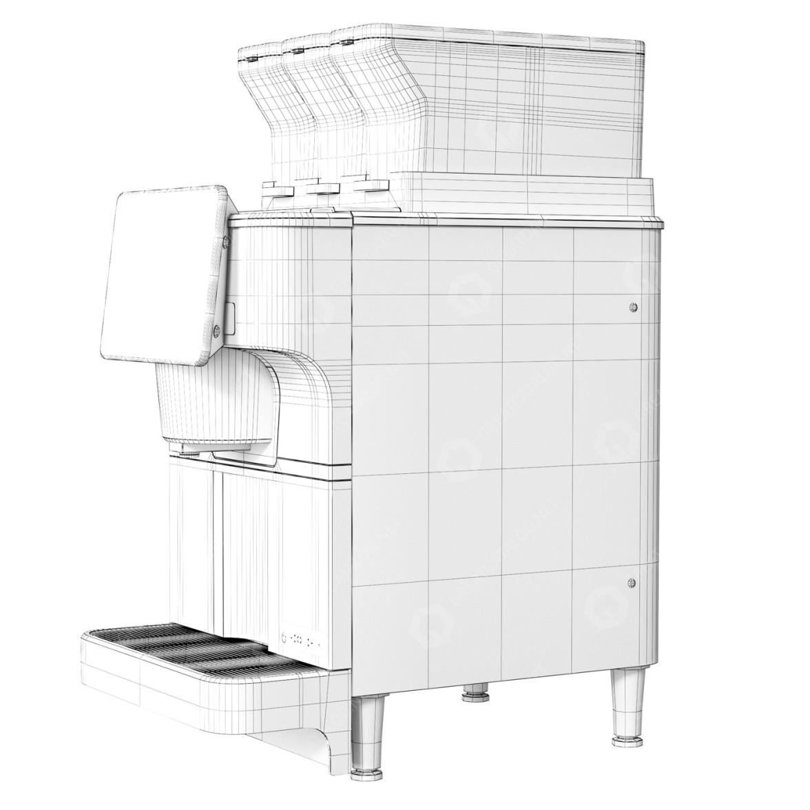 Espresso Machine Cad 3D Model Coffee Machine Bunn Fast Cup
