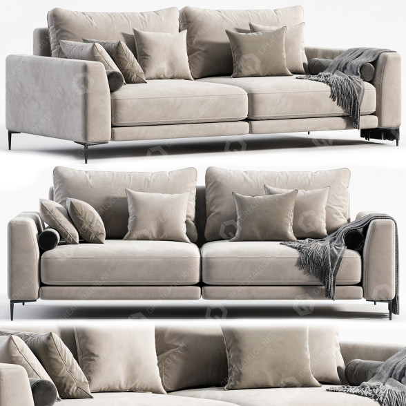 Sofa Norton by Yunusov 3D model