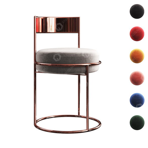 Taburete de bar Metal Modelo 3D