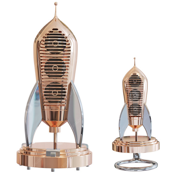Głośniki Cosmotron Bronze model 3D