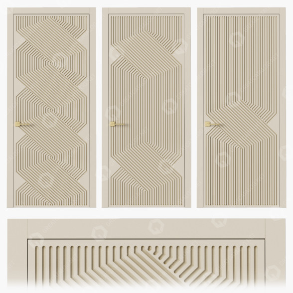 Puertas Milled 4 Modelo 3D