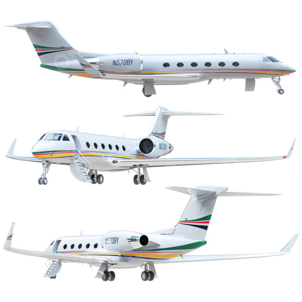 Avion Gulfstream Aerospace Corporation G400 modèle 3D