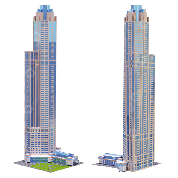 Building S Wacker Dr Chicago IL 3D model