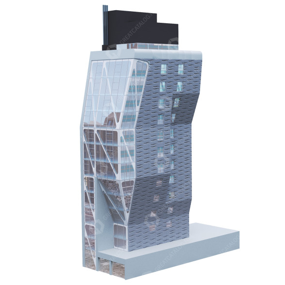 Будівля 515 W 23rd St New York 3D модель