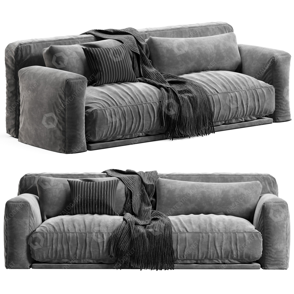 Sofa Poliform Paris Seoul 2 3D model GreatCatalog 22058