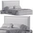 Bed and Bedside Tables CB2 Winter by Zdesign at Home - Theorema