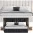 Bed and Bedside Tables CB2 Forte White - Theorema