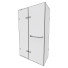 Душова кабіна Monteray H Frameless Rectangle Hinged by Vigo - Ginex
