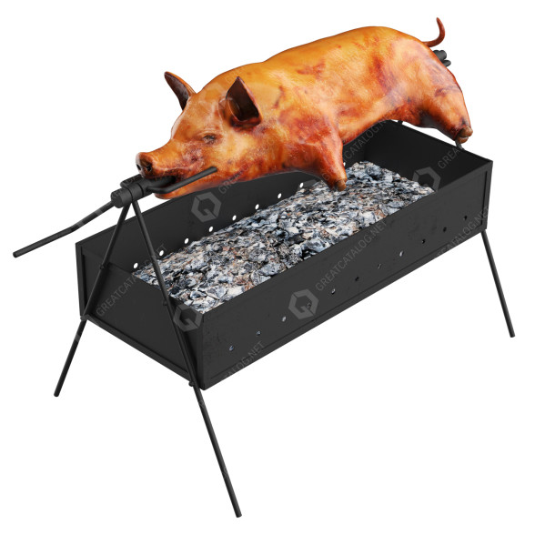 Барбекю Pig on Spit 3D модель