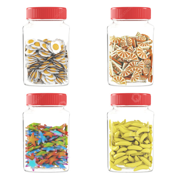 Цукерки Glass Jar with Pastila 3D модель